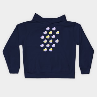 Self discovery - hearts pattern Kids Hoodie